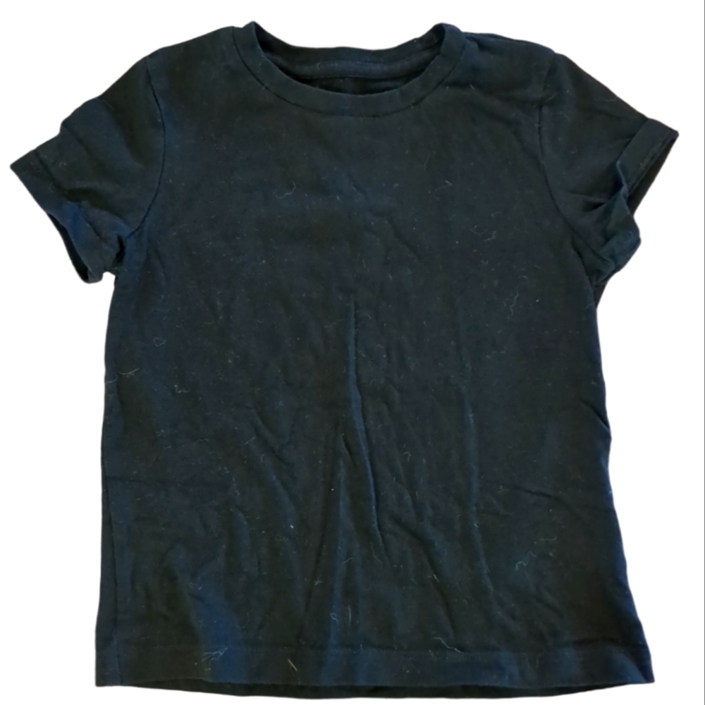 🍁2/$7🍁FADED GLORY Solid Black Short Sleeve Tee Shirt